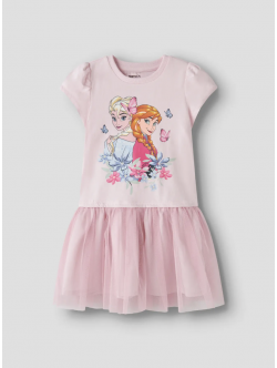 Name it "Frost" T-shirt kjole i lyserød til piger