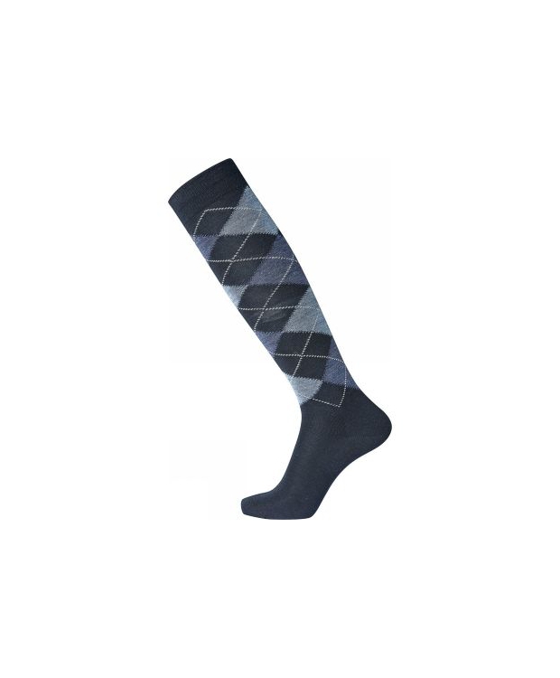 Egtved Strømper Printed Wool Kneehigh Sock Mørkblå Str 40/45 Herre