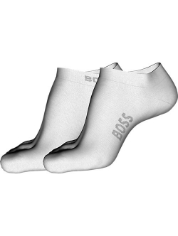 BOSS 2pak Bambus Ankelstrømper i hvid til herre