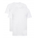 BOSS 2pak Rib T-shirts med rund hals i hvid til herre.
