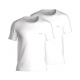 BOSS 2pak Rib T-shirts med rund hals i hvid til herre.
