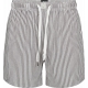 JBS klassiske badeshorts i hvid og brun/grå med striber til herre