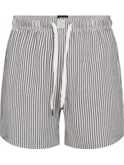 JBS klassiske badeshorts i hvid og brun/grå med striber til herre