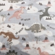 Dinosaur sengetøj 100x140 cm - Junior sengesæt med dinosaurer - 100% bomulds sengelinned - Nordstrand Home