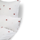 Baby sengetøj 100% bomuld - 70x100 cm - Hvidt sengesæt med fine røde hjerter - Nordstrand Home blødt dynebetræk