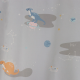 Baby sengetøj 70x100 cm - Gråt baby sengesæt med rum dinosaur - 100% blød bomulds sengelinned - Nordstrand Home