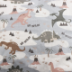 Dinosaur sengetøj 70x100 cm - Baby sengesæt med dinosaurer - 100% bomulds sengelinned - Nordstrand Home