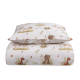 Sengetøj 70x100 cm - Baby sengesæt med hjorte og bjørne - 100% bomulds sengelinned - Nordstrand Home