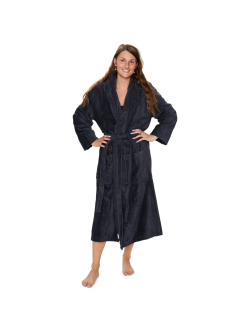 Morgenkåbe - 100% bomuld - Badekåbe - Antracitgrå - Nordstrand Home