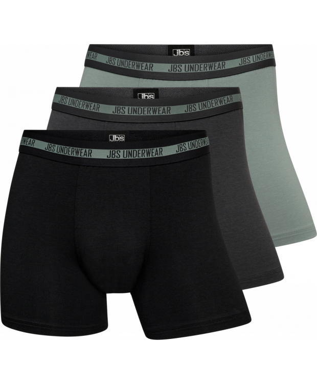 JBS 3-pak bambus underbukser/boxershorts multifarvet til herre.