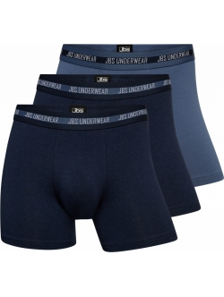 JBS 3-pak bambus underbukser/boxershorts blå multifarvet til herre.