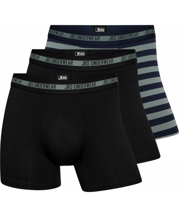 JBS 3pak bambusunderbukser i multifarve til herre