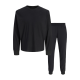 Jack and Jones Herresæt til lounge med Sweater og Sweatpant - sort