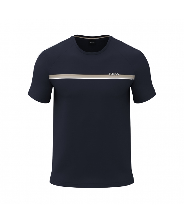 BOSS Authentic t-shirt i bomuld i Mørkeblå til herre