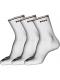 BOSS 3pak rib strømper/sokker hvid til herre