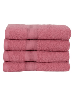 Håndklæde - 100% blødt bomuld - Rosa håndklæde fra Nordstrand Home
