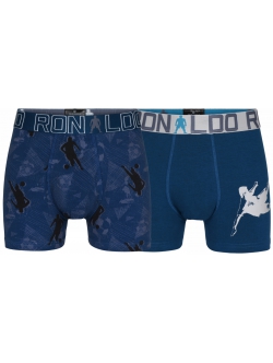 CR7 bomuld boy's trunk 2-pak i multifarvet blå til drenge