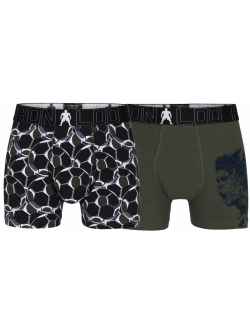 CR7 bomuld boy's trunk 2-pak i multifarvet grøn til drenge