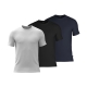 BOSS 3pak bambus t-shirts i multifarvet hvid, navy, og sort til herre
