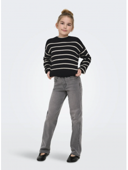 KIDS ONLY strik pullover i sort til piger