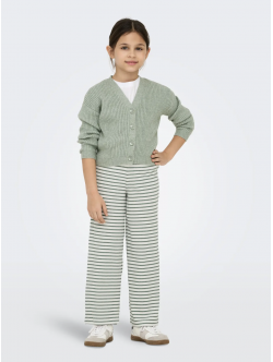 KIDS ONLY strikcardigan i grøn til piger