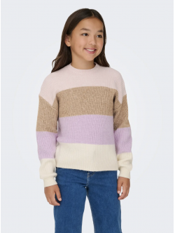 KIDS ONLY strik pullover multifarvet til piger