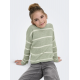 KIDS ONLY langærmet striktrøje i grøn til piger