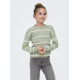 KIDS ONLY langærmet striktrøje i grøn til piger