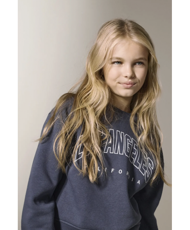 KIDS ONLY Langærmet sweatshirt i blå til piger