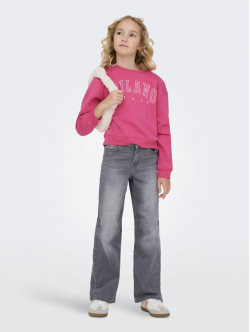 KIDS ONLY Langærmet sweatshirt i lyserød til piger