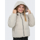 KIDS ONLY kort Pufferjakke i beige til piger