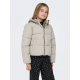 KIDS ONLY kort Pufferjakke i beige til piger