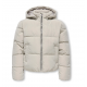 KIDS ONLY kort Pufferjakke i beige til piger
