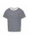 KIDS ONLY Cropped t-shirt med striber til piger