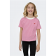 KIDS ONLY Cropped t-shirt med lyserød/hvid striber til piger