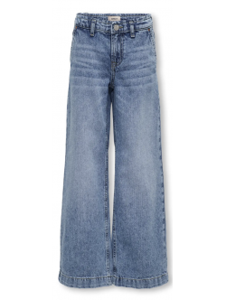 KIDS ONLY Wide leg jeans i blå denim til piger