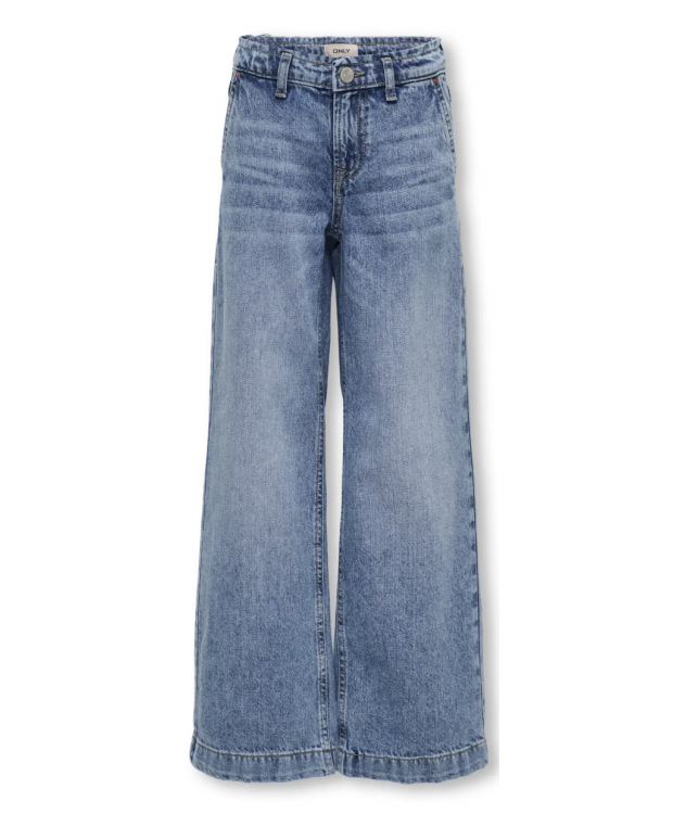 KIDS ONLY wide leg jeans i blå denim til piger