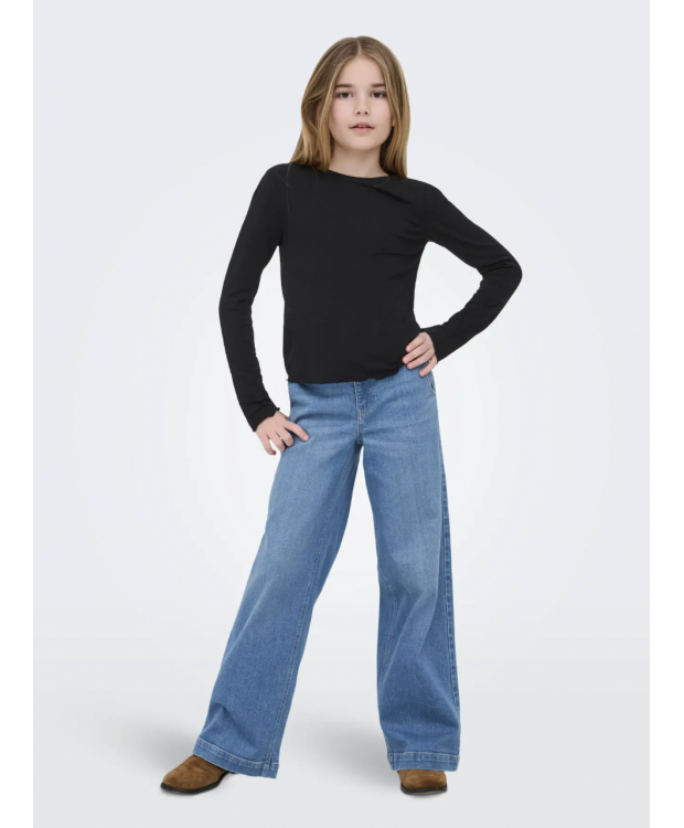 KIDS ONLY langærmet top i sort til piger