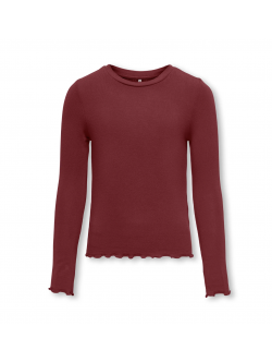 KIDS ONLY langærmet top i rød til piger