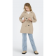 KIDS ONLY lang trenchcoat i beige til piger