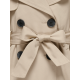 KIDS ONLY lang trenchcoat i beige til piger