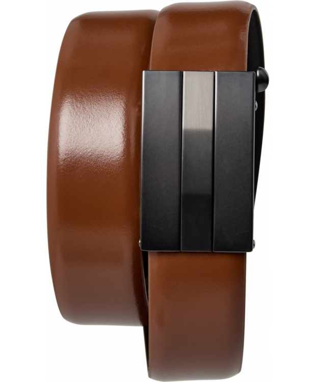 Philipsons Ph-Herre læderbælte med autolock 35mm i brun til herre