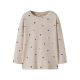 Name it bluse i beige med hjerter til piger