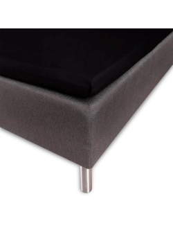 Kuvertlagen - 100% blød bomuld - Sort lagen til topmadras by Nordstrand Home