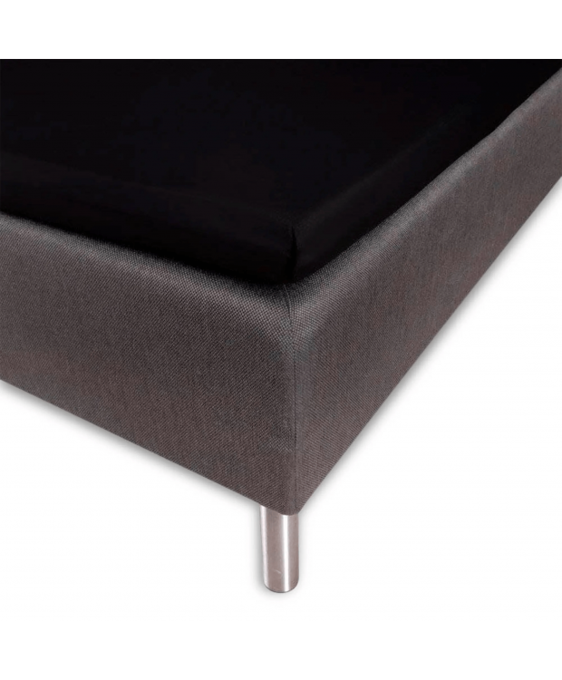 Kuvertlagen - 100% blød bomuld - Sort lagen til topmadras by Nordstrand Home