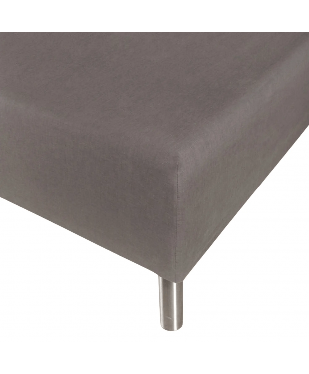 Faconlagen - 100% blødt bomulds lagen - Antracit gråt boxlagen til madras by Nordstrand Home