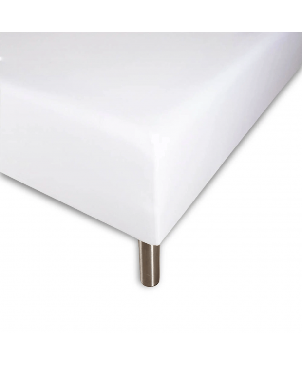 Faconlagen - 100% blødt bomulds lagen - Hvid boxlagen til madras by Nordstrand Home