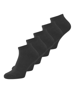 Jack & Jones Dongo 5-pak sort ankelsokker til herre, onesize