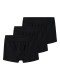 Name it 3-pak boxershorts/underbukser sort med sort linning til drenge