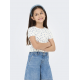 KIDS ONLY top i hvid med blå blomster til piger